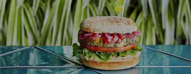Spiced Chickpea Burger, Pitta & Wrap