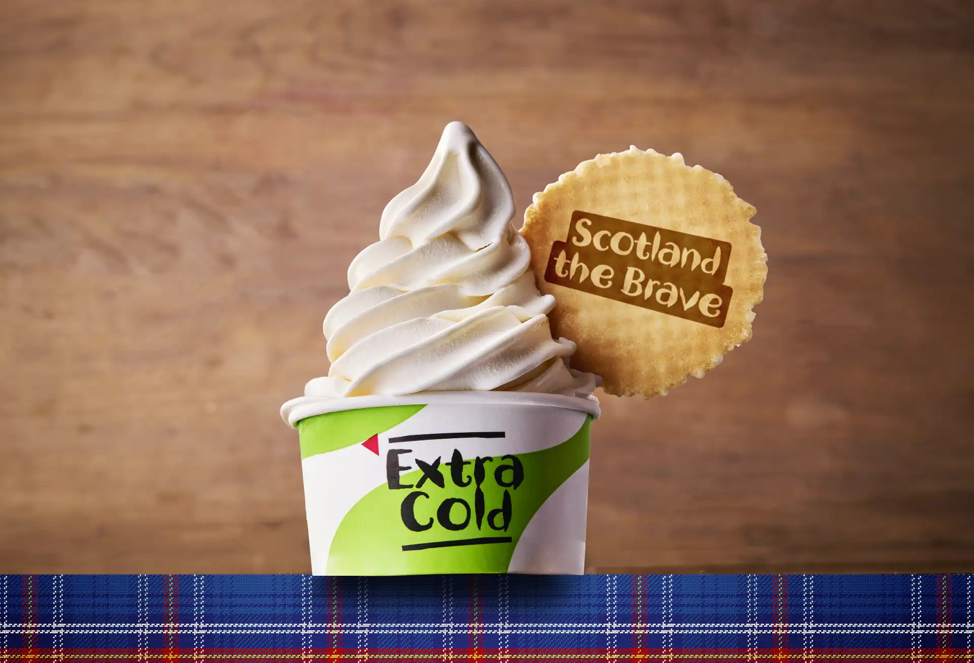 Soft Swirl Scotland Summer Menu Wafer
